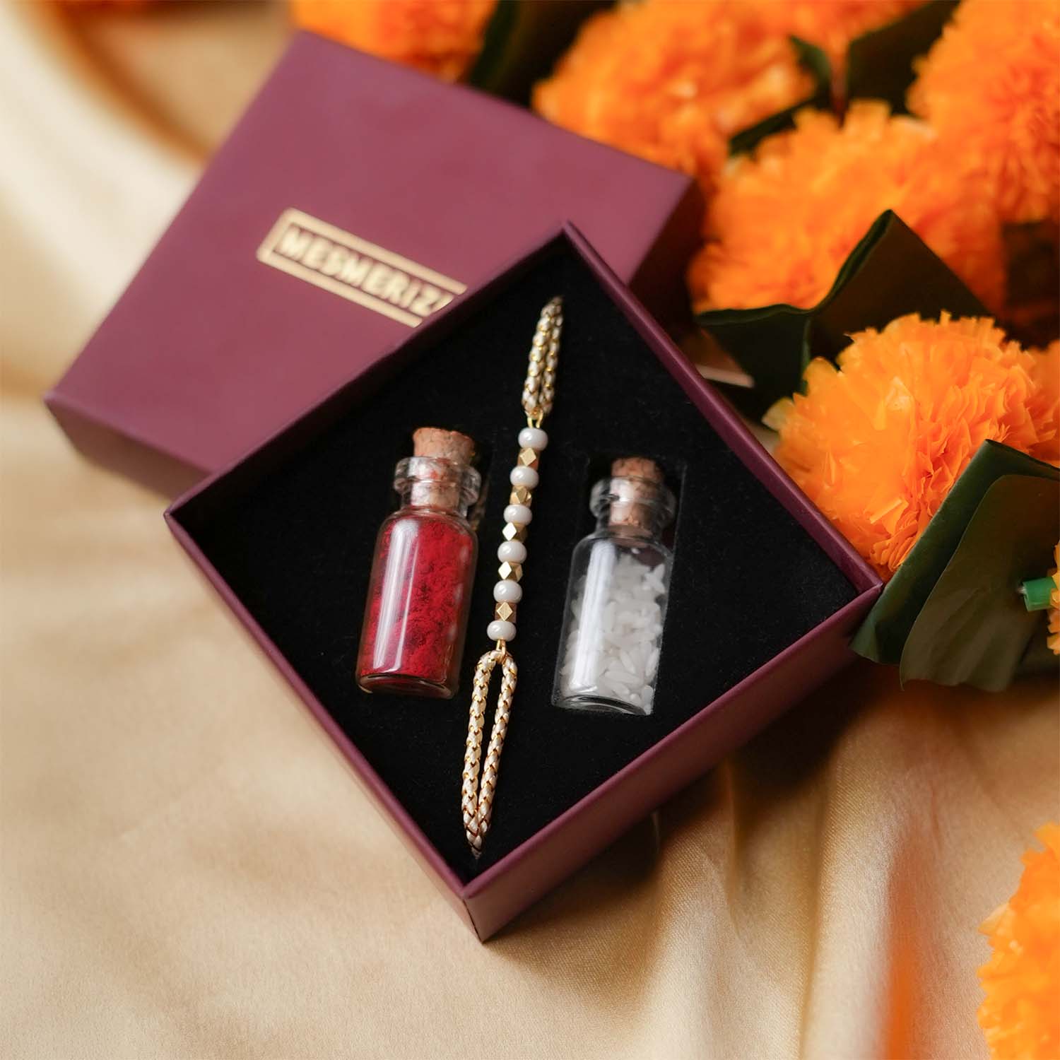 925 Silver Golden Grace Rakhi