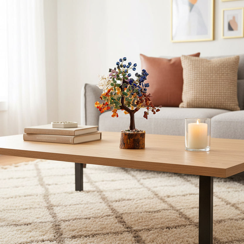 9 Chakra Natural Stone Tree