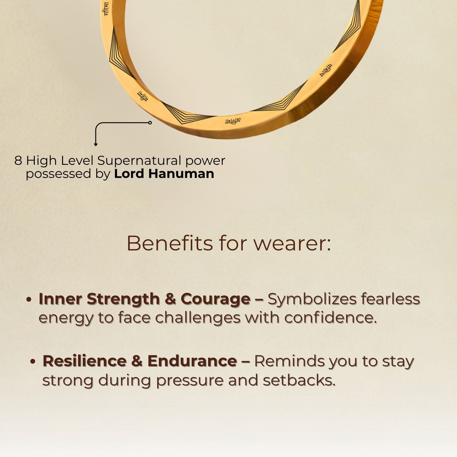 Ashta Siddhi Classic Round Kada Black