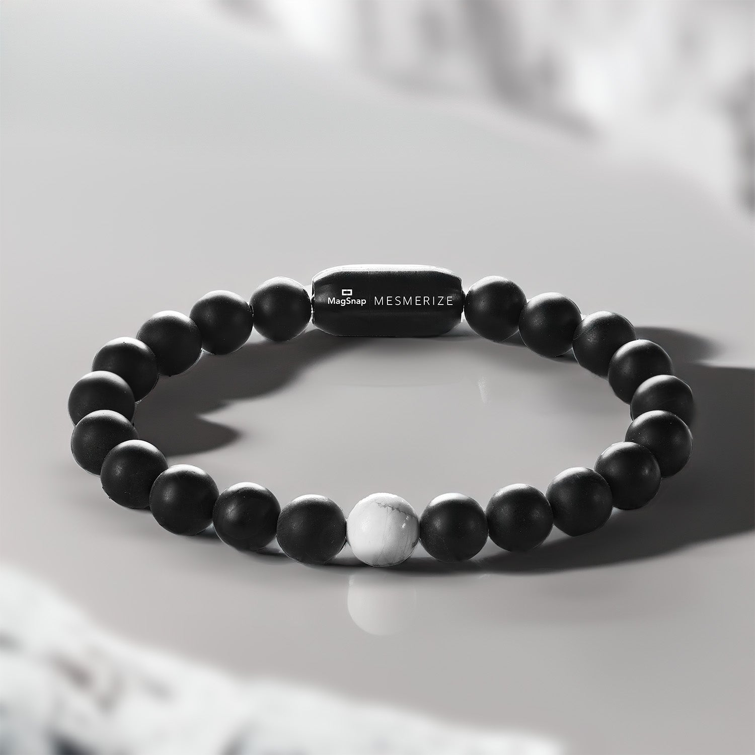 Black Onyx and Howlite MagSnap FOR MEN by Mesmerize