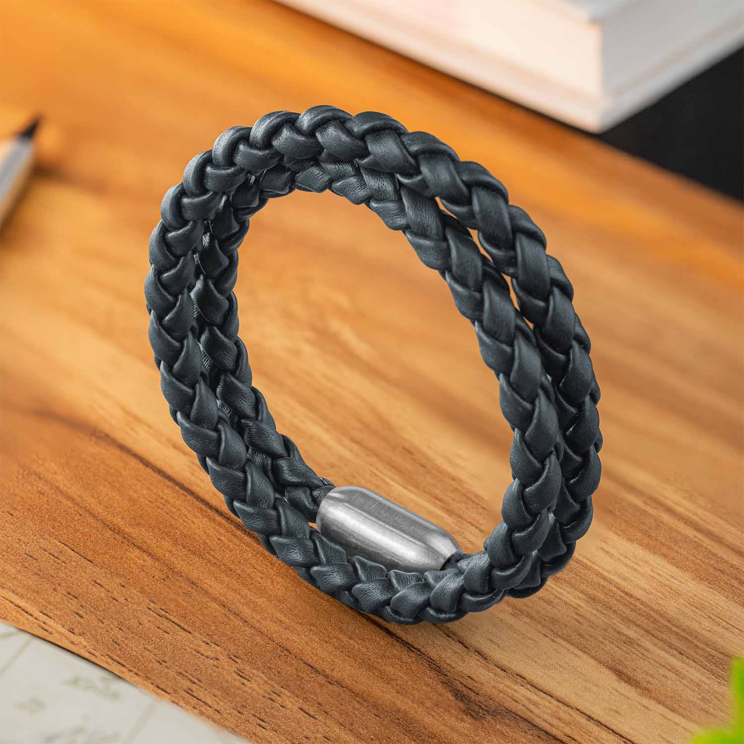 Phantom Looped NeoLeather Bracelet with MagSnap2 Blue