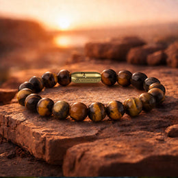 Courageous Tiger Eye Natural Stone Bracelet