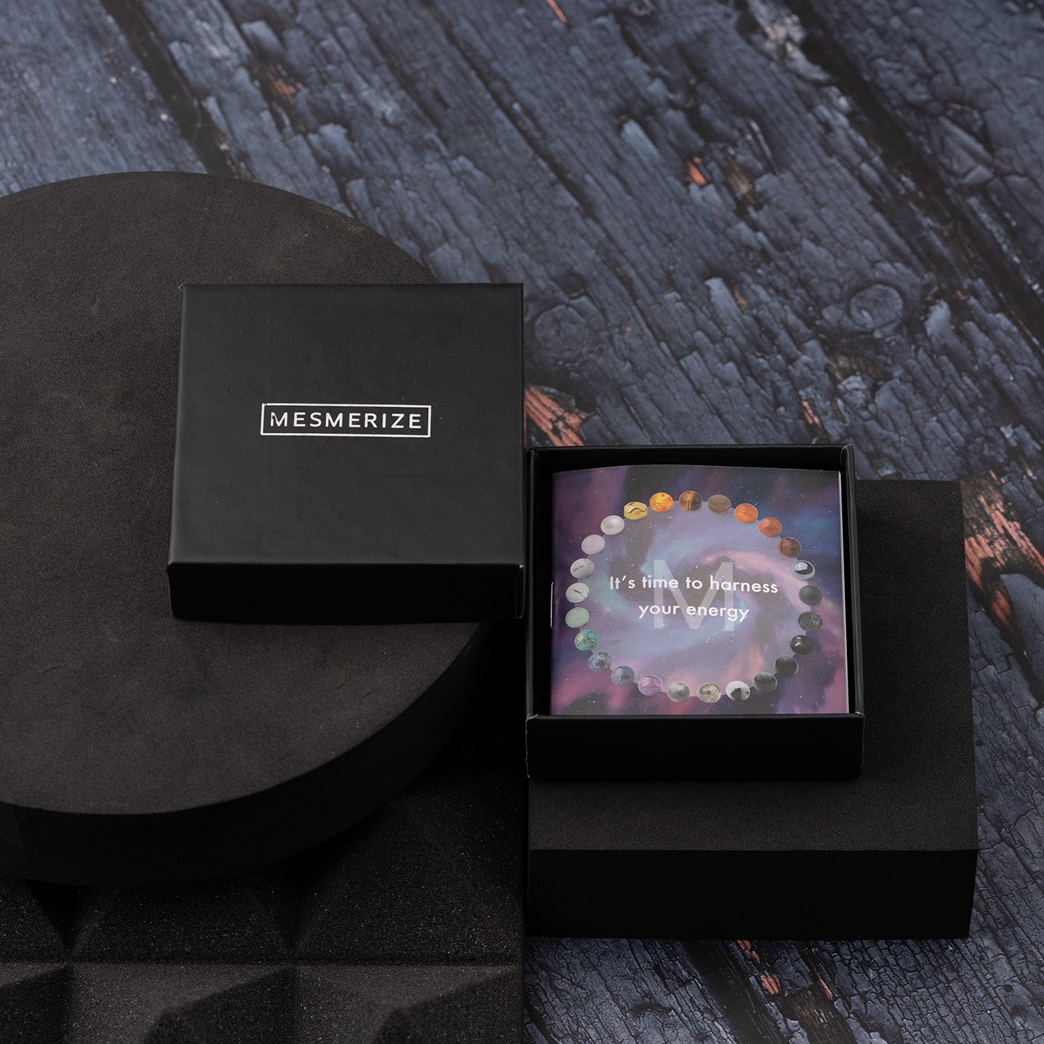 Matte Gold Hematite Stack Natural Stone Bracelet