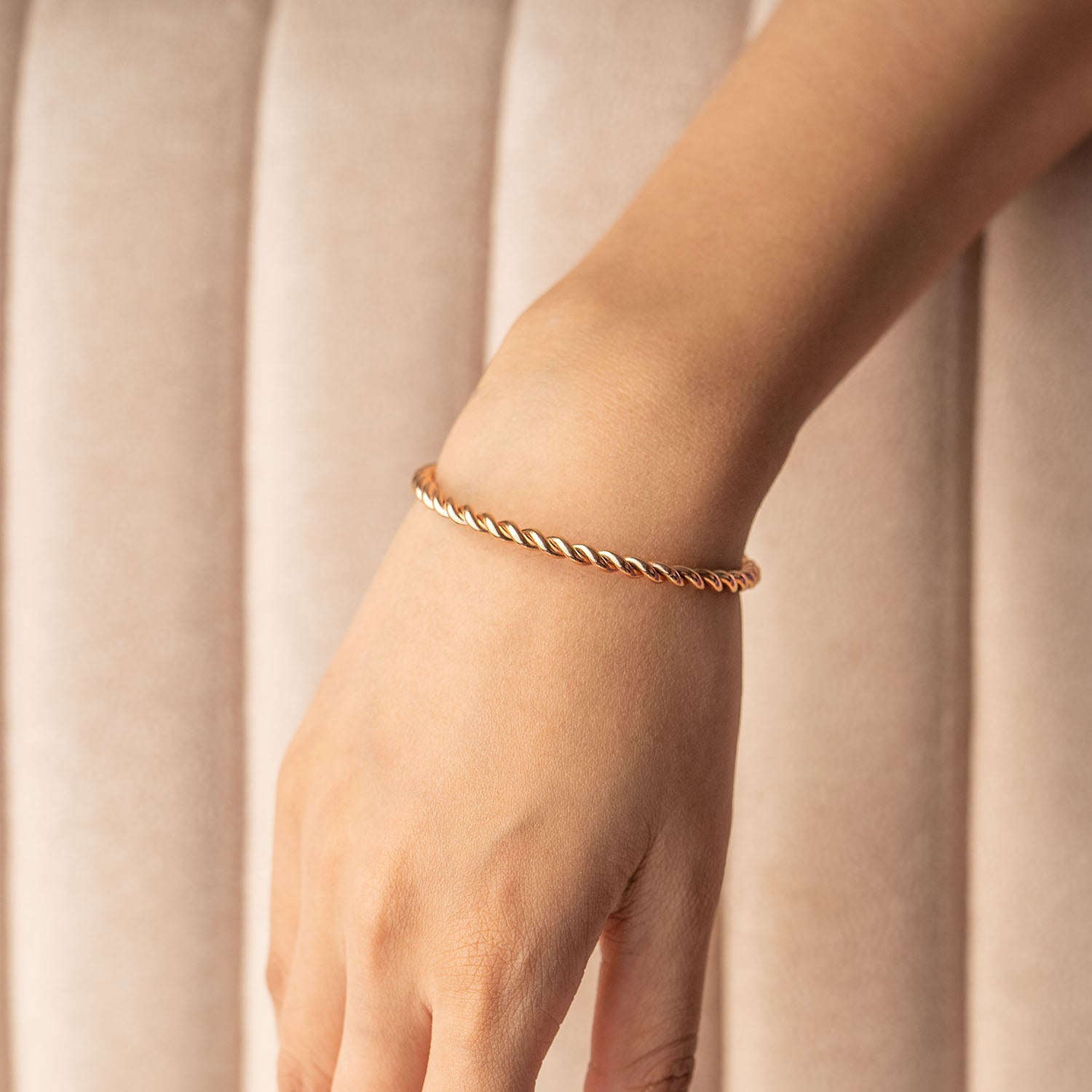 W Premium Jewellery Bracelet Spiral Rose Gold