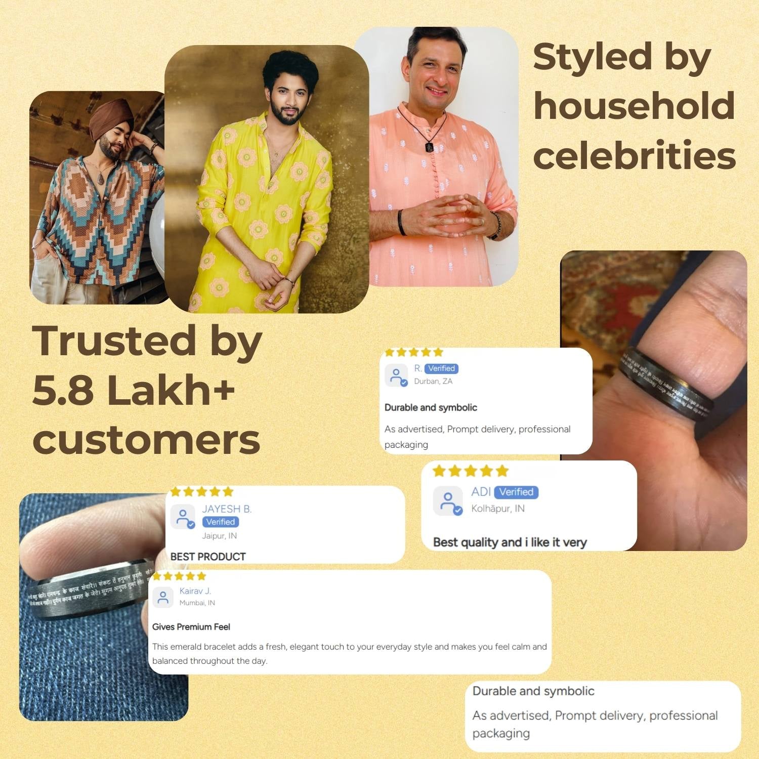 Prosperity Shree Yantra Tag Necklace Black