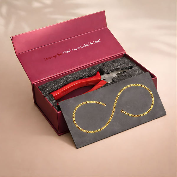 Love Locked Permanent Couple Bracelet Kit Gold