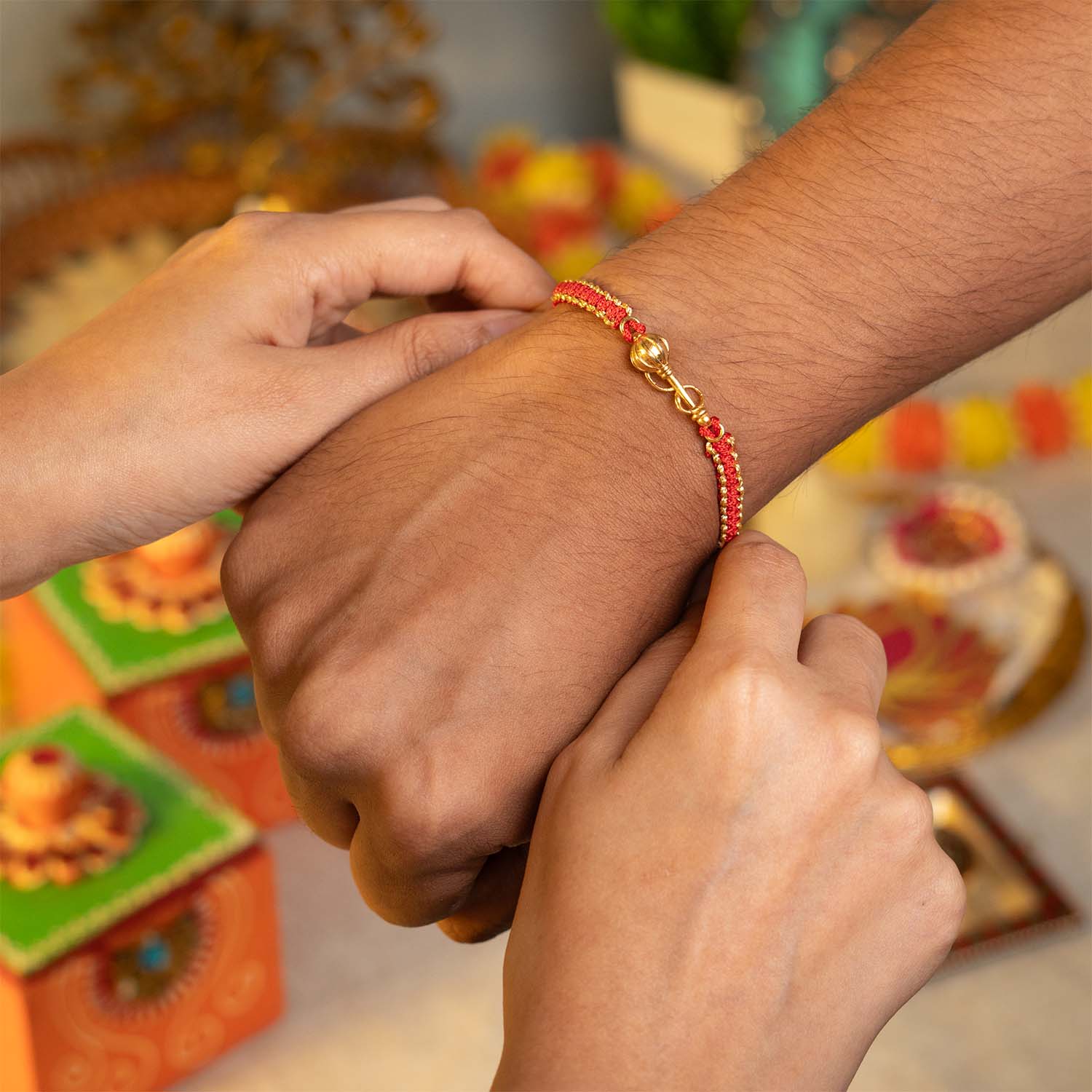 Hanuman Gada Silver Plated Rakhi