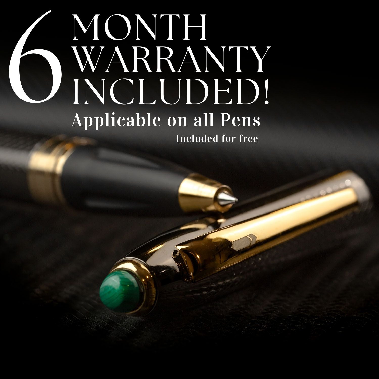 Malachite 2 in 1 MagSnap Roller Ball Pen with Stylus