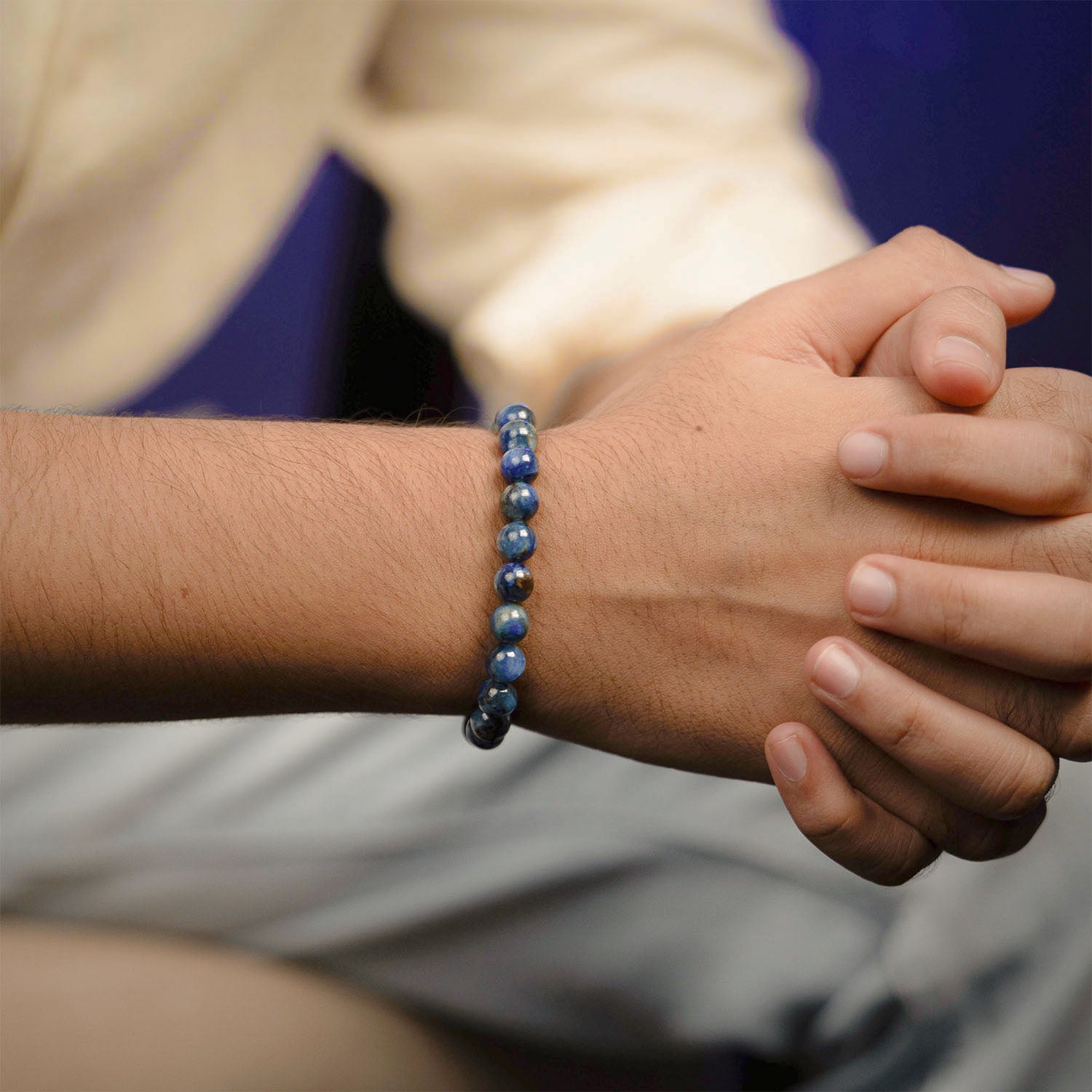 Clarity Blue Kyanite Natural Stone Bracelet With MagSnap 2