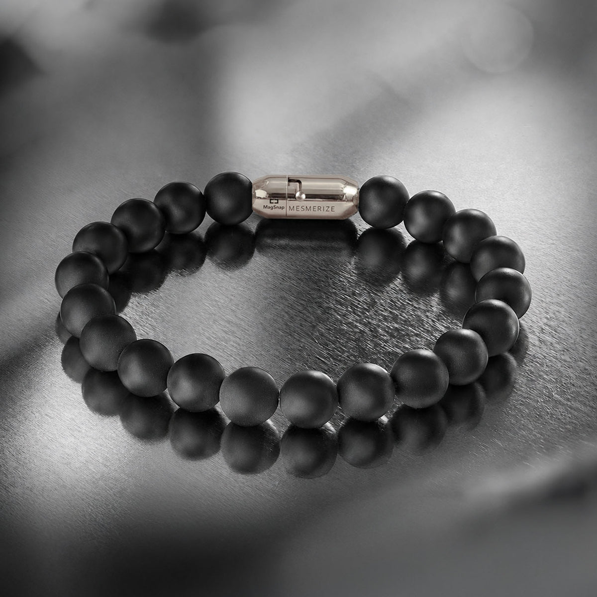 Natural Stone Jewellery Onyx Natural Stone Bracelet with MagSnap