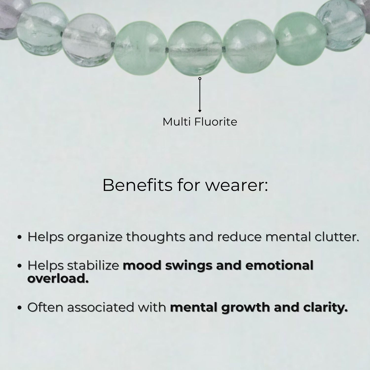 Opulent Multi Fluorite Natural Stone Bracelet with MagSnap2