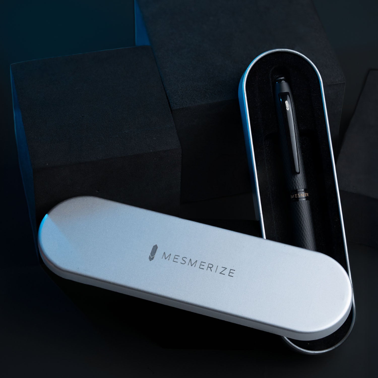 Matte Black Finish Onyx 2 in 1 MagSnap Roller Ball Pen with Stylus Personalised