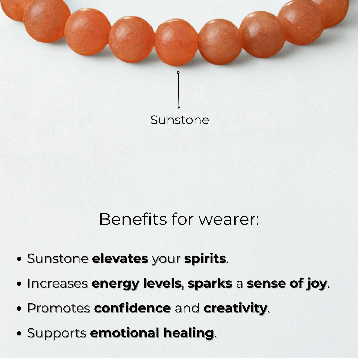 Positivity Sunstone(Suryakant Mani) Natural Stone Bracelet with Magsnap 2