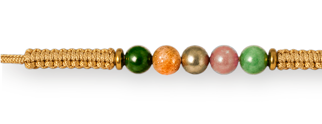 Power Rajyog Natural Stone Rakhi