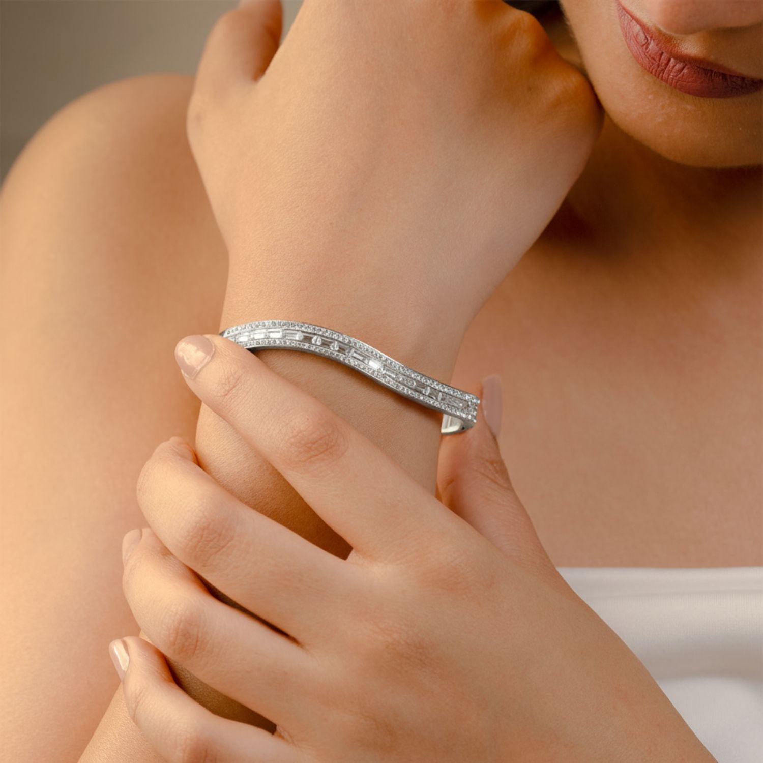 Pureline Sparkel Bracelet Silver