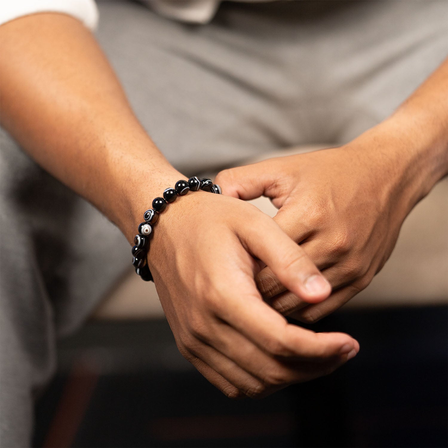 Resonant Sulemani Hakik Natural Stone Bracelet with MagSnap2