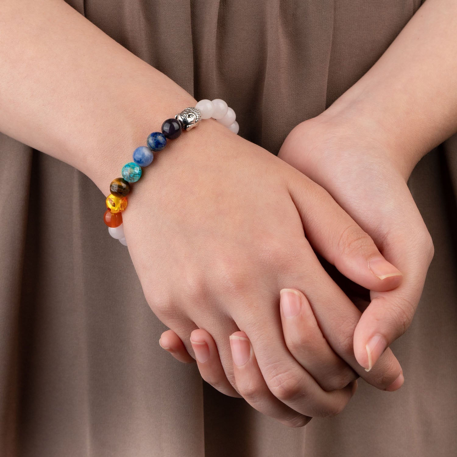 Rose Quartz Chakra Natural Stone Bracelet FOR Women Mesmerize