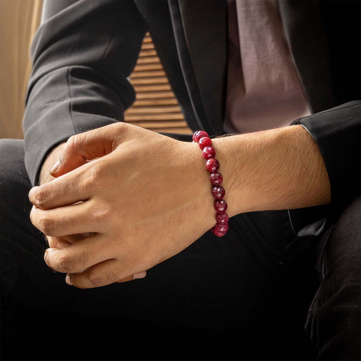 Royal Ruby Natural Stone Bracelet with Magsnap 2