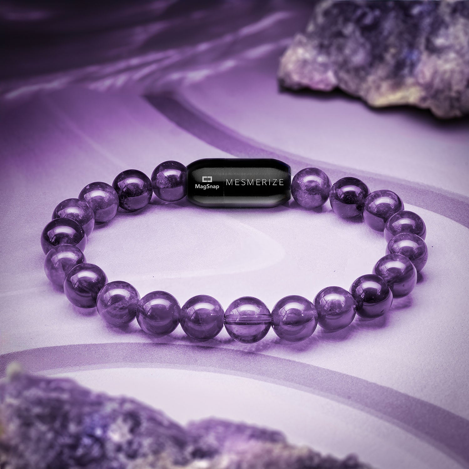 Wellness Amethyst Natural Stone Bracelet
