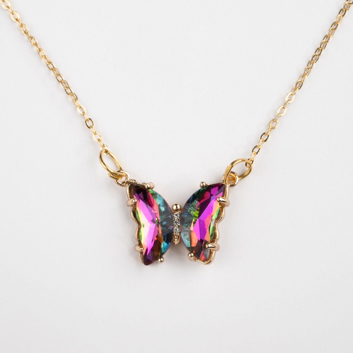 Holographic necklace clearance pendant