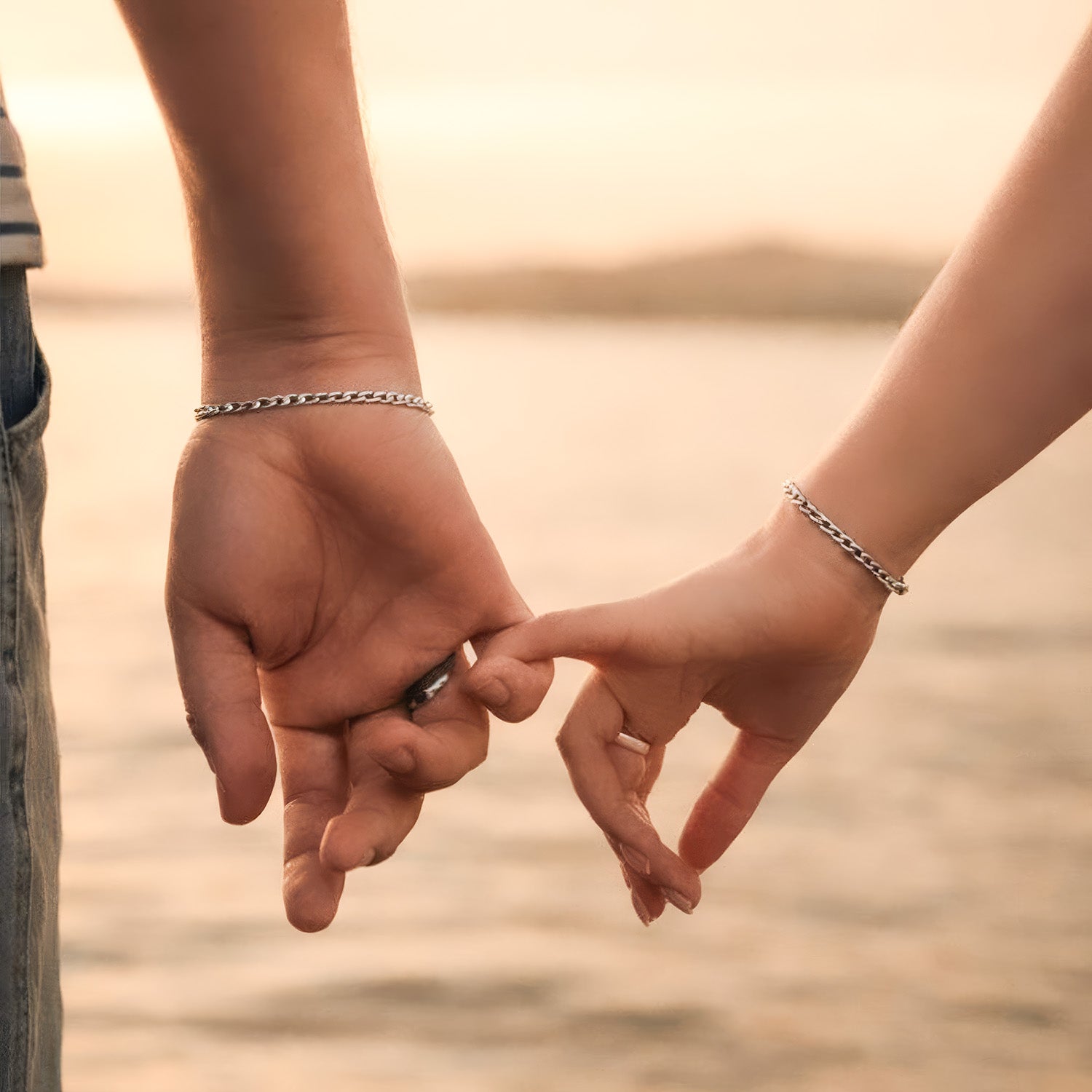 Love Locked Permanent Couple Bracelet Kit Silver