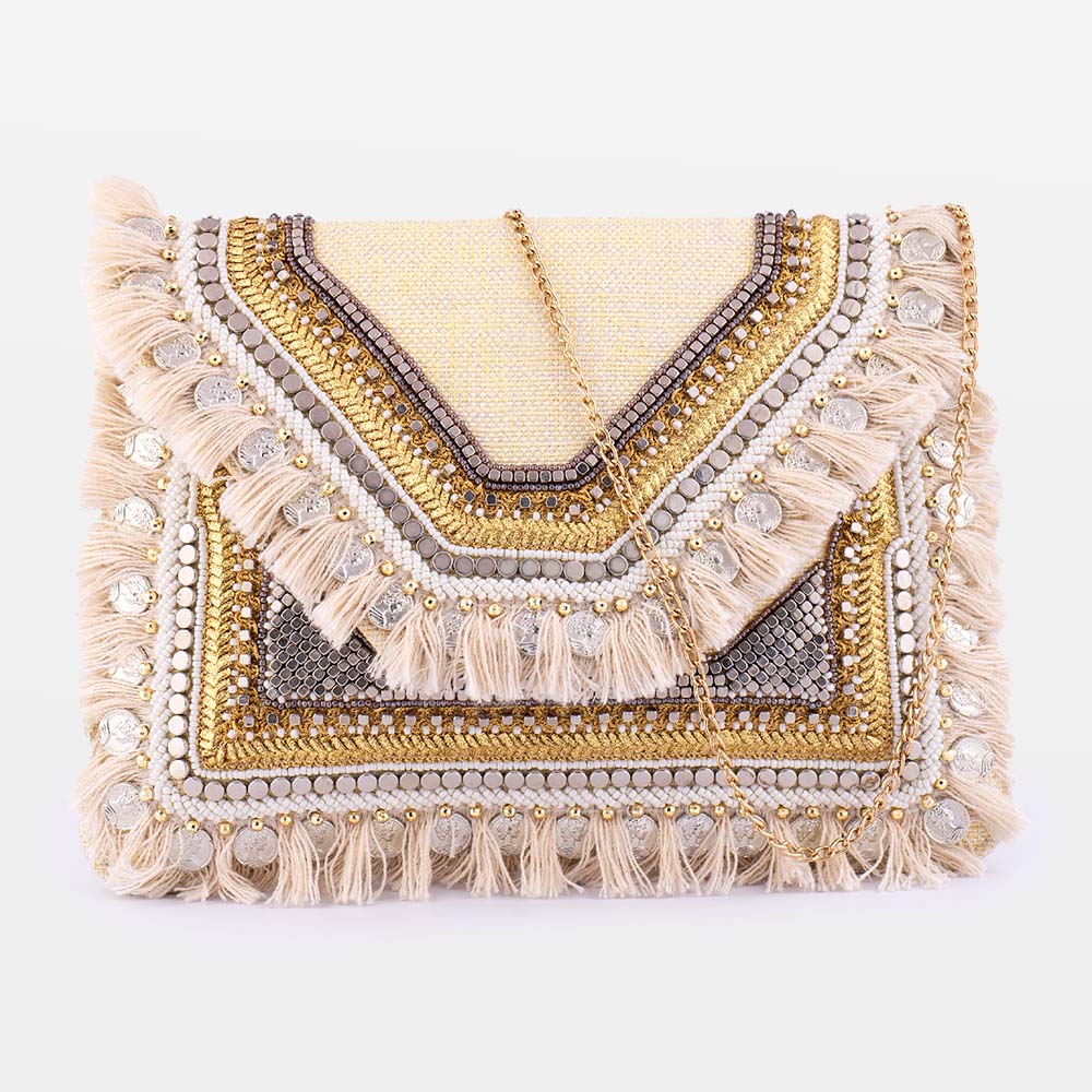 Boho Embroidered Sling Bag