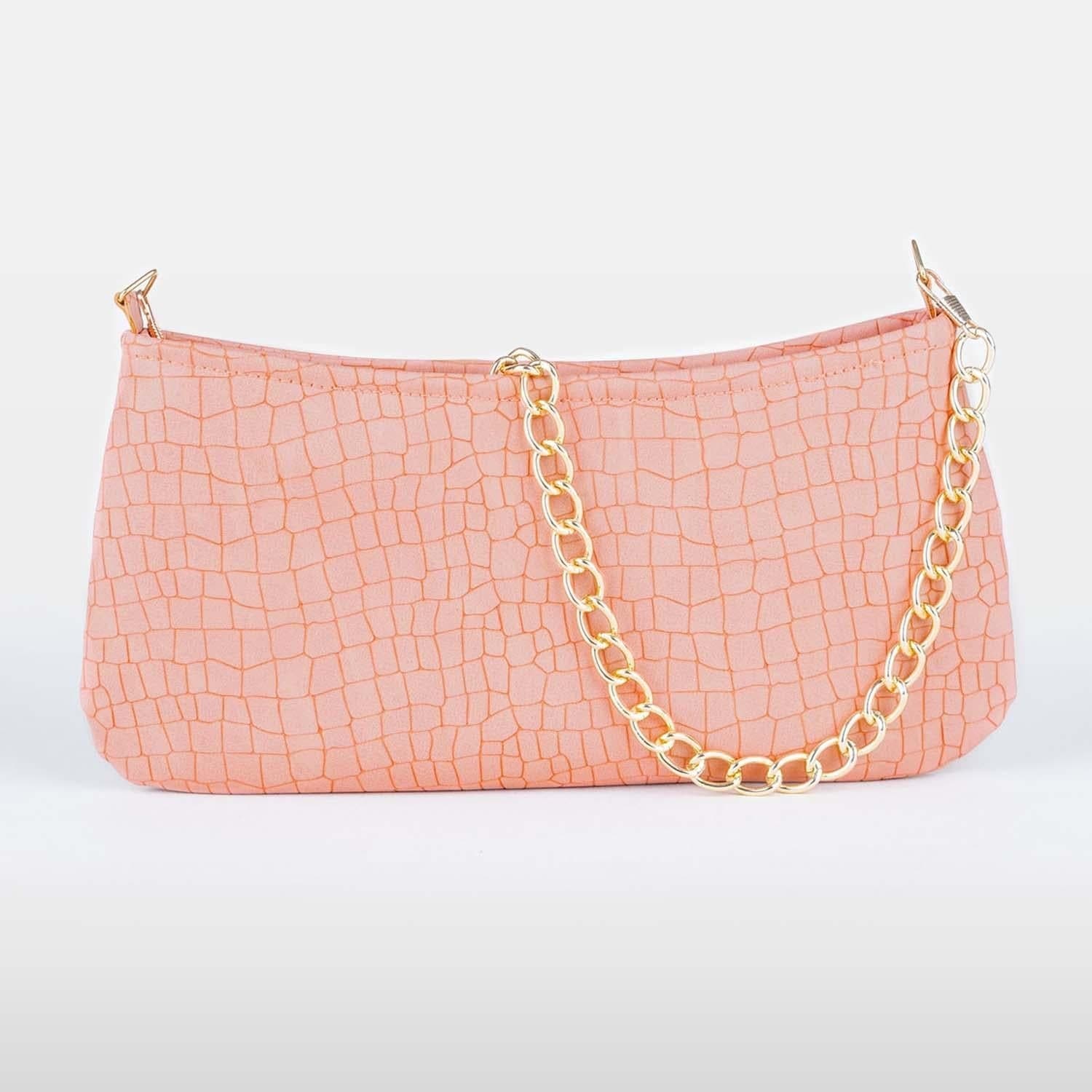 Light pink baguette online bag