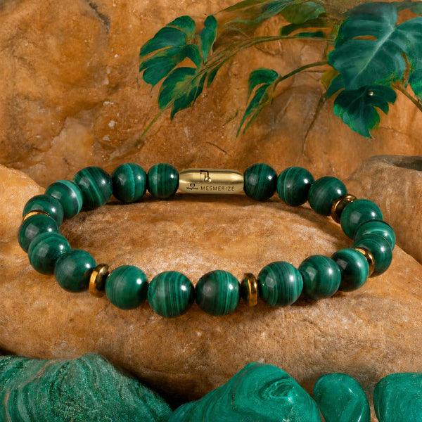 Prosperity Malachite Natural Stone Bracelet with MagSnap 2