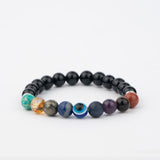 Super 9 Chakra Natural Stone Elastic Bracelet