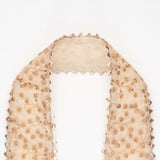 Beige Sequined Uparna/Khes for Ganpati Bappa