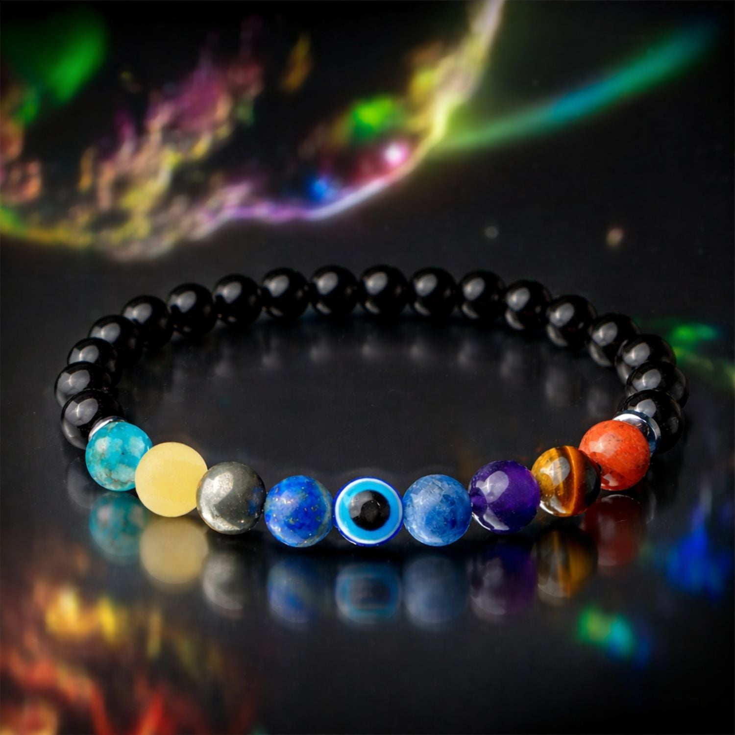 Unisex Super 9 Chakra Natural Stone Bracelet - Buy Now from Mesmerize