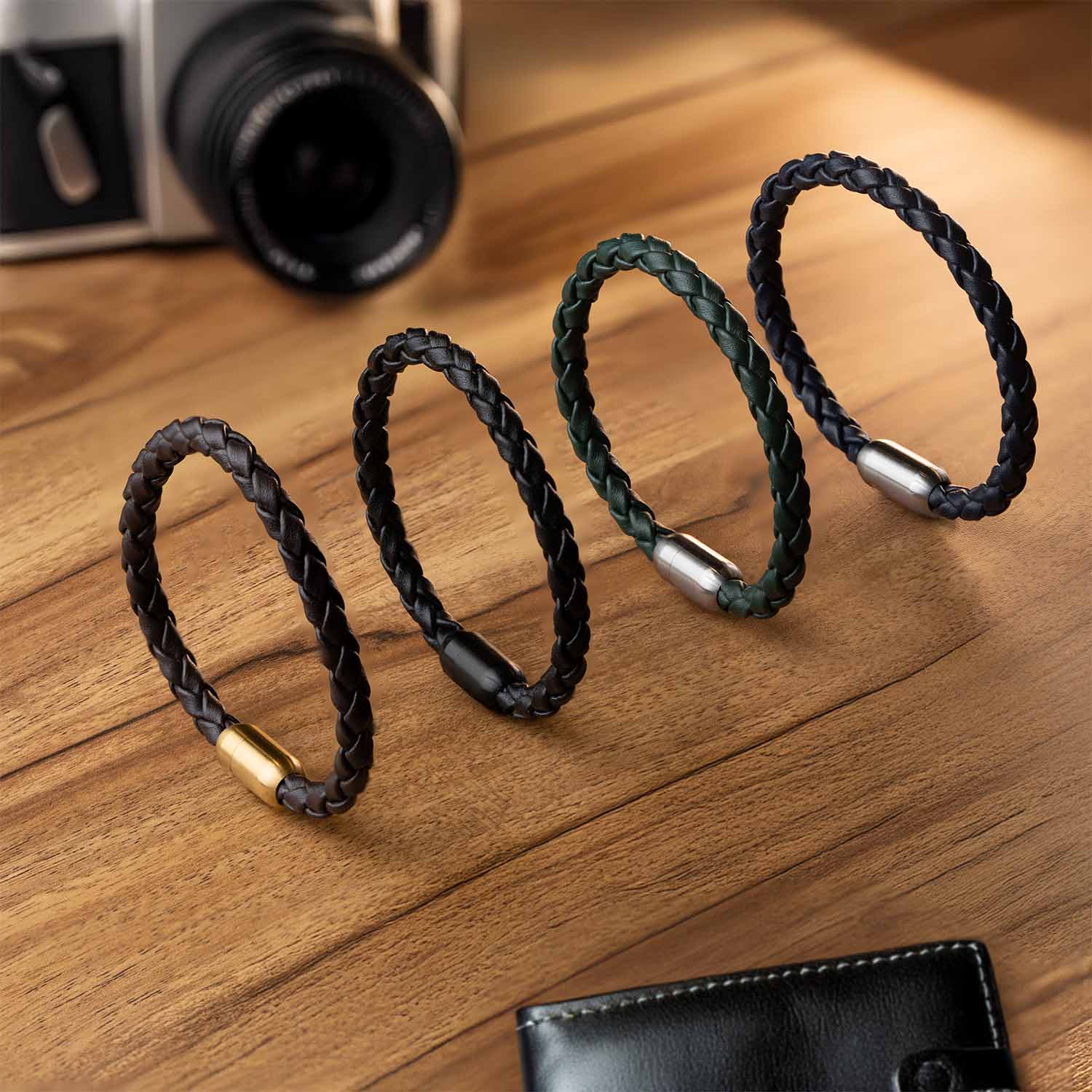 Alpha Braided NeoLeather Bracelet with MagSnap2