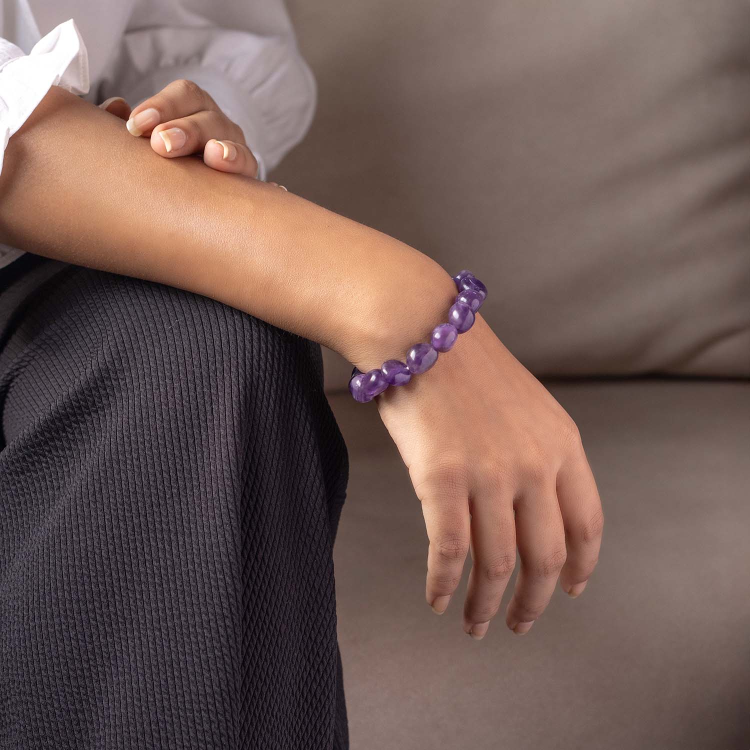 Amethyst Dew selling Drop Stretch Bracelet