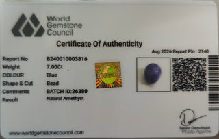Amethyst lab certificate 13