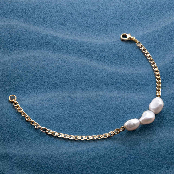 Andrea Gold Freshwater Pearl Bracelet