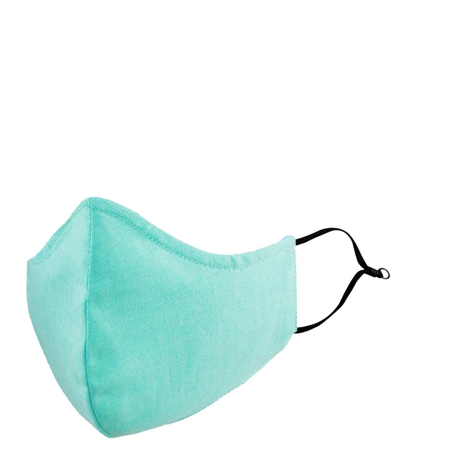 Teens Cotton Aero Mask (Lime Green, Aqua Blue)