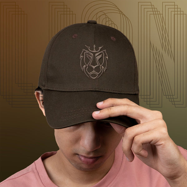 Mocha Brown Structured Baseball Cap