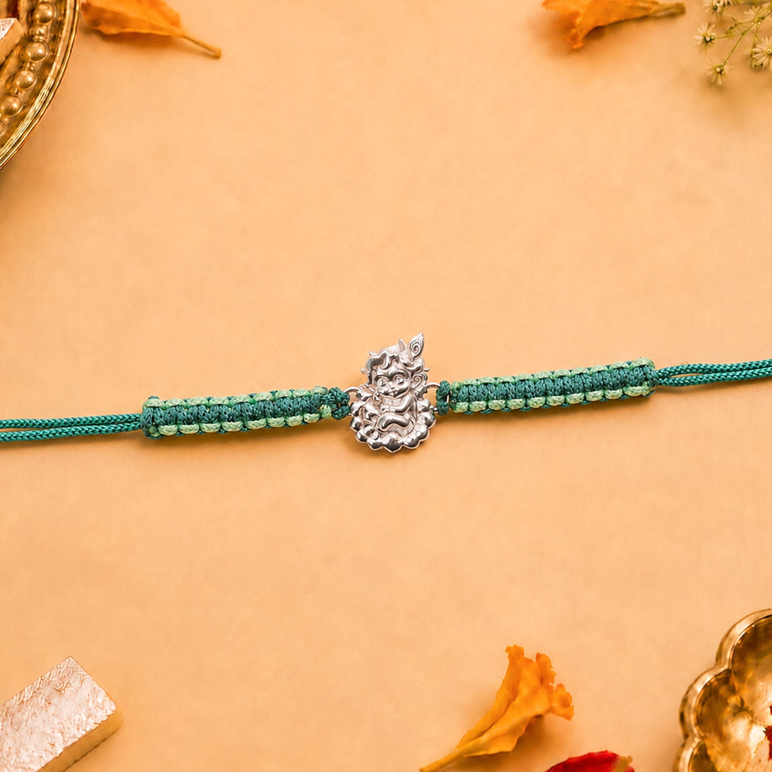 Bal Gopal Pure Silver Plated Rakhi