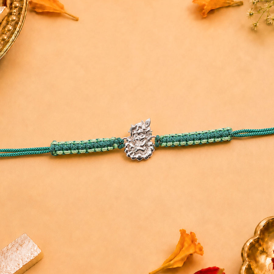 Bal Gopal Pure Silver Plated Rakhi