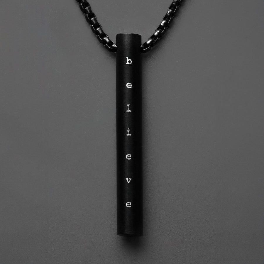 Motivation Minimal Barrel Necklace