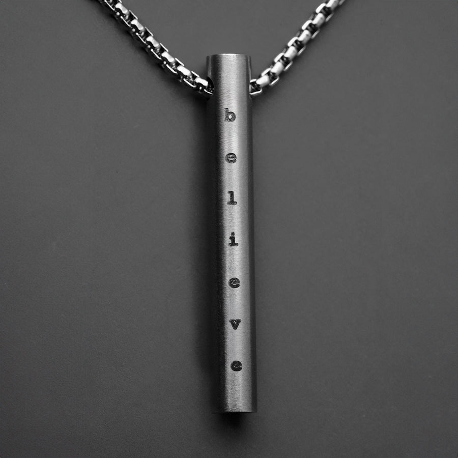 Motivation Minimal Barrel Necklace