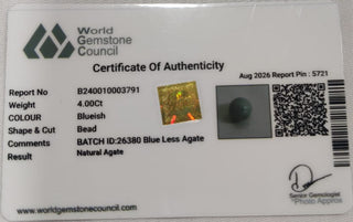 Blue Lace Agate lab certificate 5