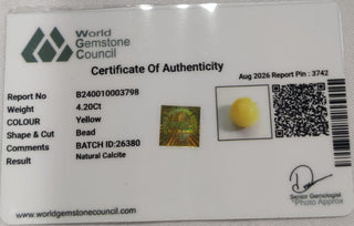 Calcite lab certificate 11