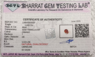 Carnelian lab certificate 4