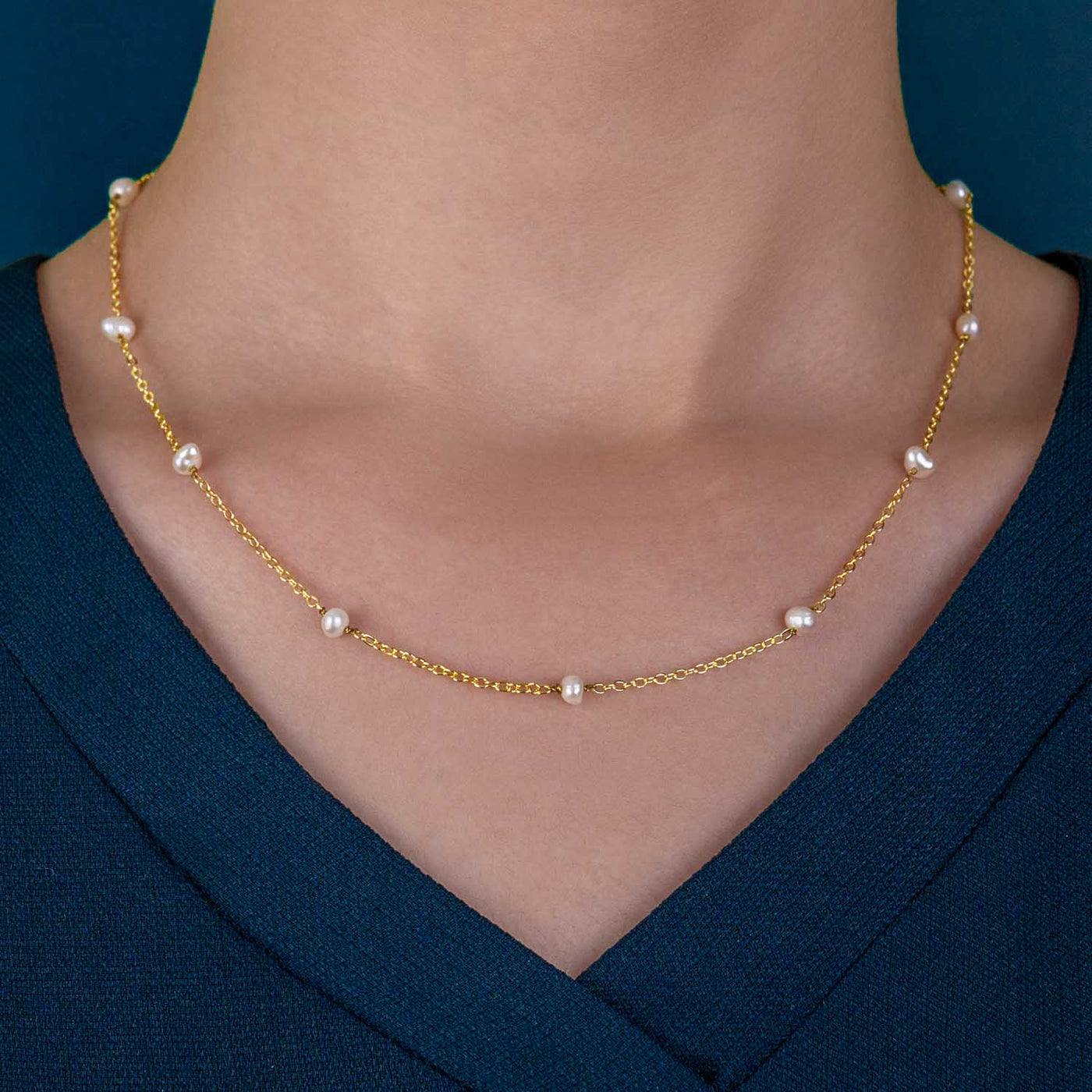 Buy Dainty Mini Pearl Necklace for Women Online | Mesmerize
