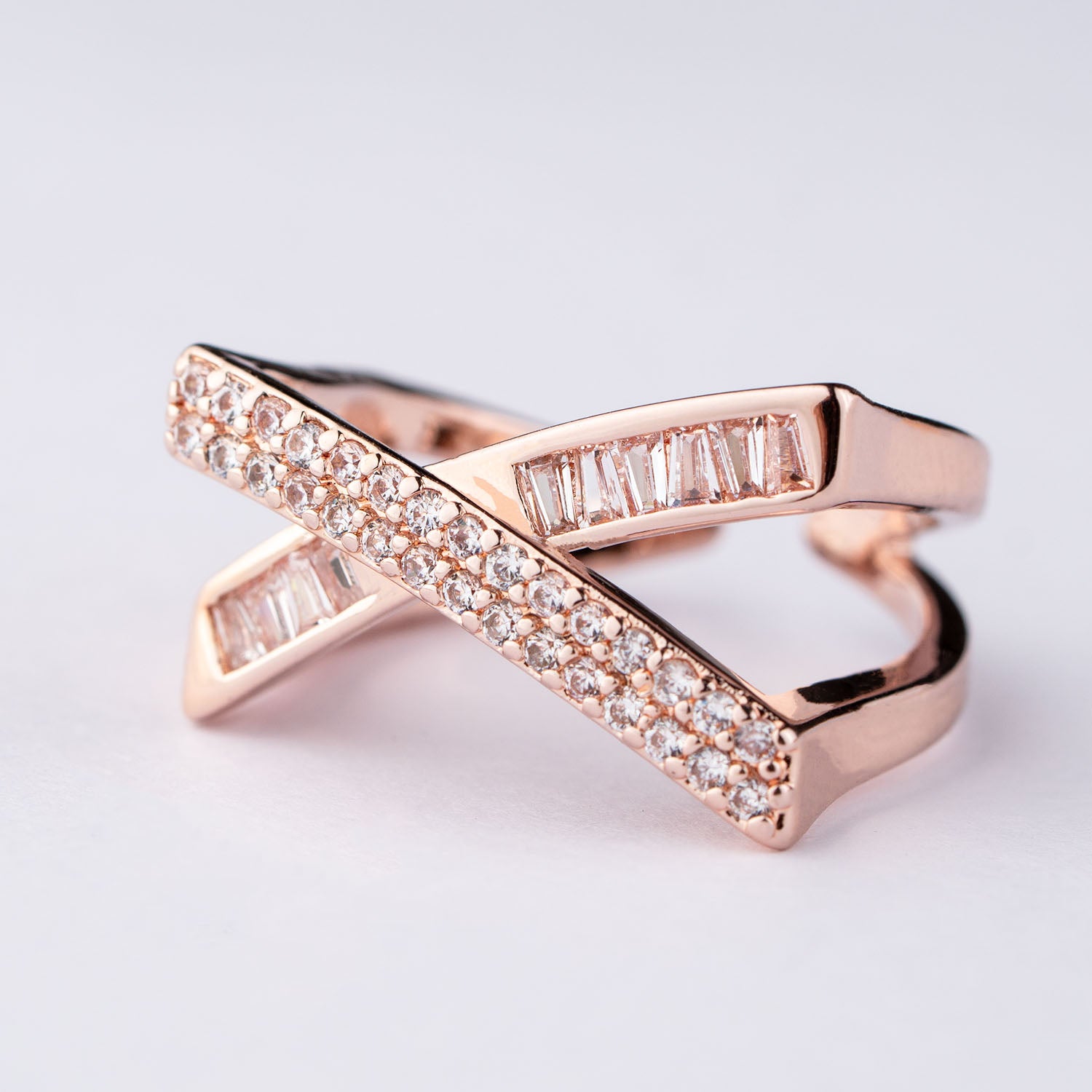Women Fashion X-shaped Cross Dimensional Hollow-out Surround The Index  Finger Ring | Wish
