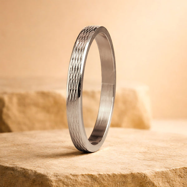 Criss Cross Armor Bracelet Silver