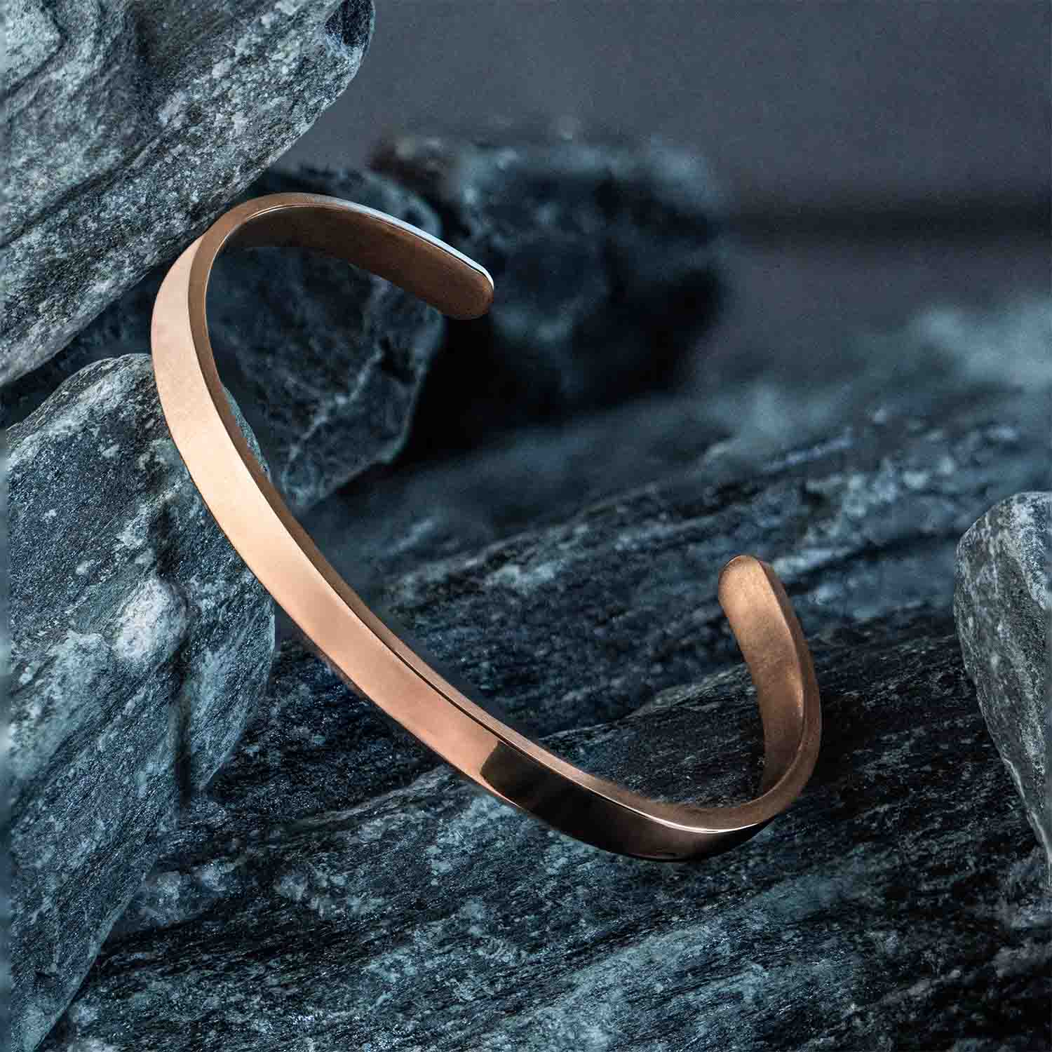 Non Personalised RoseGold Cuff Kada Bracelet