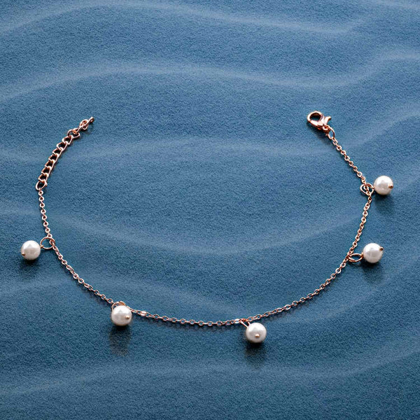 Cynthia Rose Gold Freshwater Pearl Anklet
