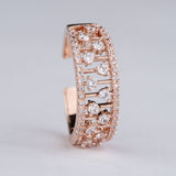 Rose Gold Diamond Adjustable Ring